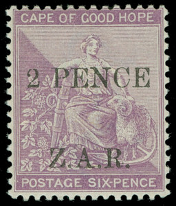 Cape of Good Hope / Vryburg Scott N3 Gibbons 3 Never Hinged Stamp
