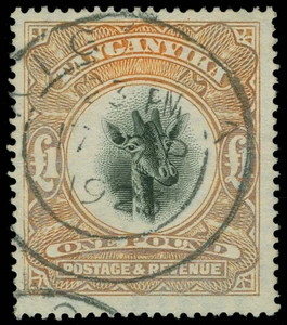 Tanganyika Scott 28a Gibbons 88 Used Stamp