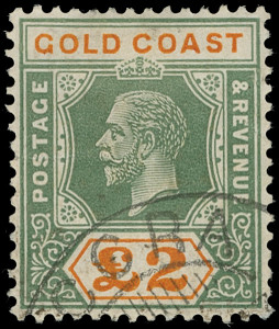 Gold Coast Scott 95 Gibbons 102 Used Stamp (1)