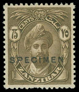 Zanzibar Scott 184-194 Gibbons 299-309 Specimen Set of Stamps