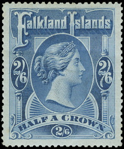 Falkland Islands Scott 20-21 Gibbons 41-42 Superb Mint Set of Stamps