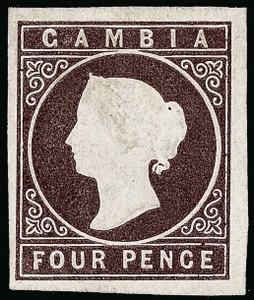 Gambia Scott 1a Gibbons 1 Mint Stamp