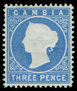 Gambia Scott 8V1 Gibbons 14A Superb Mint Stamp