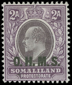 Somaliland Protectorate Scott O13 Gibbons O12 Mint Stamp