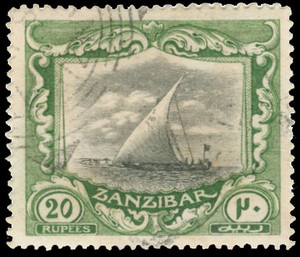 Zanzibar Scott 135 Gibbons 260b Used Stamp