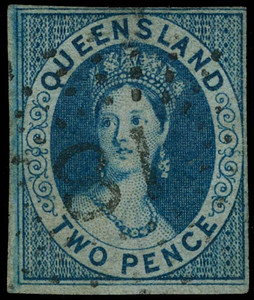Australia / Queensland Scott 2 Gibbons 2 Used Stamp