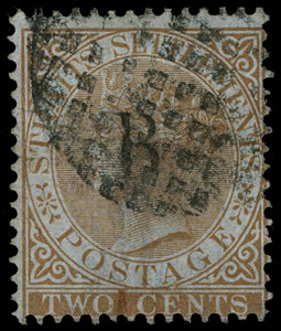 Bangkok (British PO in Siam) Scott 1 Gibbons 2 Used Stamp