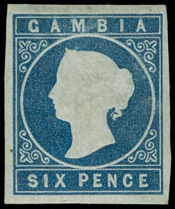 Gambia Scott 4av Gibbons 7w Mint Stamp
