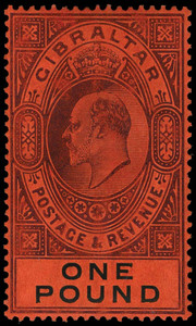 Gibraltar Scott 49A-64 Gibbons 56-74 Mint Set of Stamps