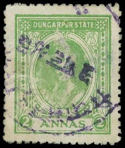 India / Dungarpur Scott 9B Gibbons 14 Used Stamp