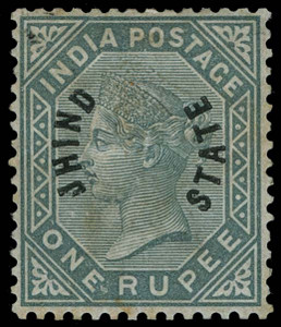 India / Jind Scott 33-38 Gibbons 1-6 Mint Set of Stamps