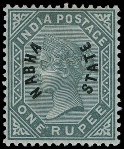 India / Nabha Scott 1-6 Gibbons 1-6 Mint Set of Stamps
