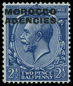 Great Britain Offices in Morocco Scott 231 Gibbons 58a Never Hinged Stamp