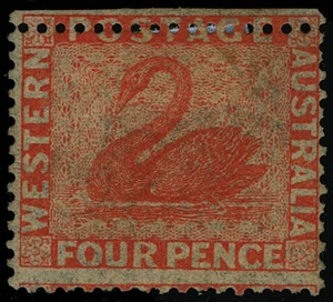 Australia / Western Australia Scott 25B Gibbons 40 Mint Stamp