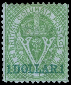 Canada / British Columbia and Vancouver Island Scott 18 Gibbons 27 Mint Stamp