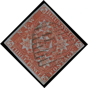 Canada / New Brunswick Scott 1 Gibbons 1 Used Stamp
