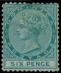 Dominica Scott 1-3 Gibbons 1-3 Mint Set of Stamps