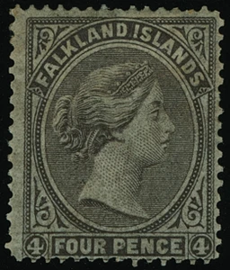 Falkland Islands Scott 1-4 Gibbons 1-4 Mint Set of Stamps
