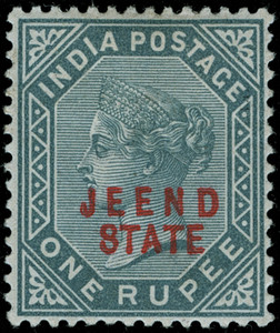 India / Jind Scott 39-44 Gibbons 7-12 Mint Set of Stamps
