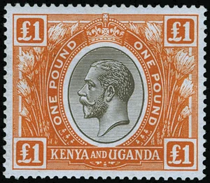 Kenya, Uganda and Tanganyika Scott 37 Gibbons 95 Never Hinged Stamp