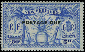 New Hebrides Scott J1-J5 Gibbons d1-d5 Mint Set of Stamps