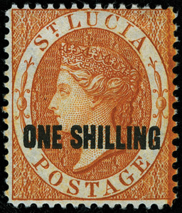 St. Lucia Scott 19-23 Gibbons 25-29 Mint Set of Stamps