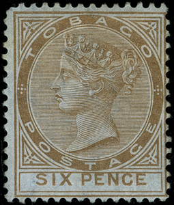 Tobago Scott 8-12 Gibbons 8-12 Mint Set of Stamps