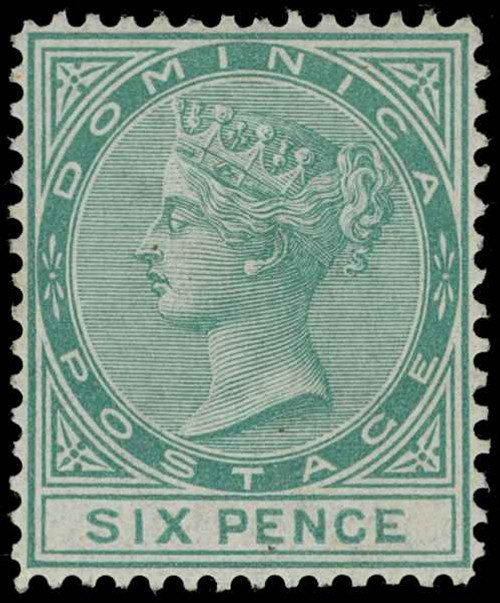 Dominica Scott 8 Gibbons 8 Never Hinged Stamp