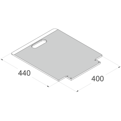 Aufpreis für CM-Schaufel LxB 440x400 mm