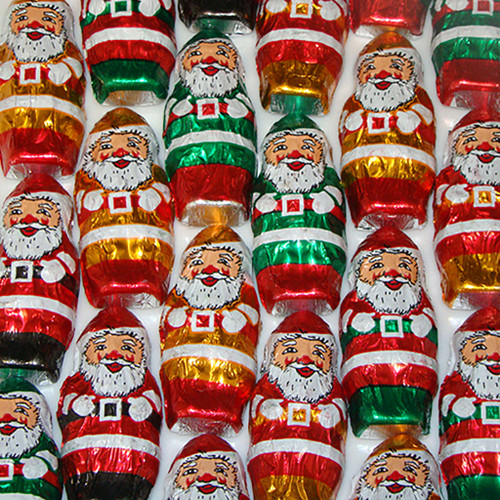 8 oz Foil Chocolate Santa Claus