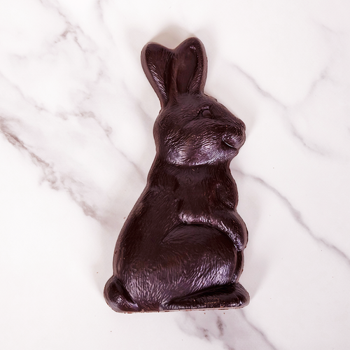 4 oz Bunny With Bow Dark Chocolate