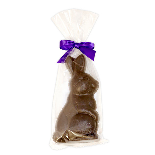 4 oz Bunny With Bow Dark Chocolate