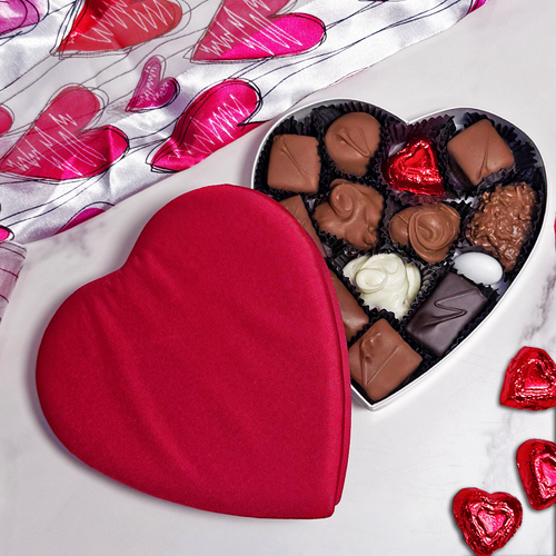 7 oz Red Satin Heart