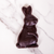 4 oz Bunny With Bow Dark Chocolate