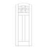 Flat Panel Wood Door (DM8500)