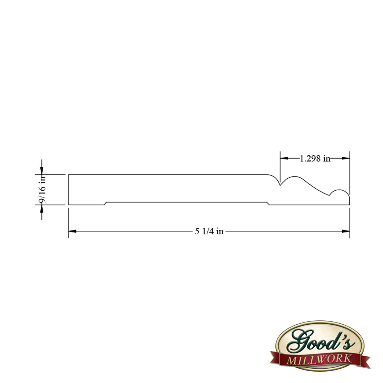 Base Board (GM312) | Custom Hardwood Doors | Good's Millwork