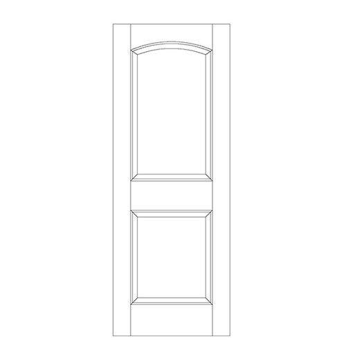 2-Panel Wood Door (DR2100)
