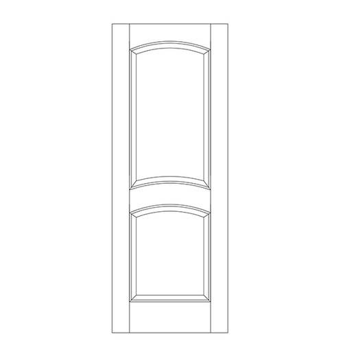 2-Panel Wood Door (DR2110)

