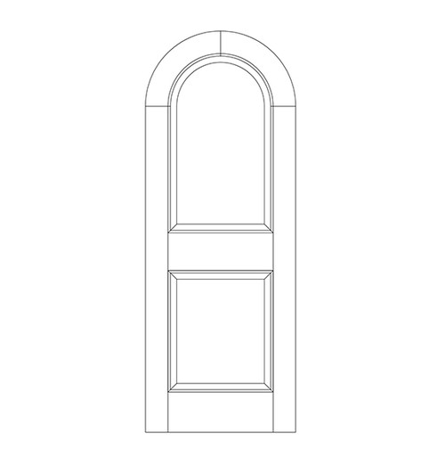 2-Panel Wood Door (DR02600-P1)