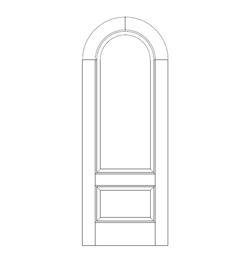 2-Panel Wood Door (DR02600-P2)