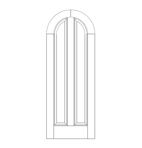 2-Panel Wood Door (DR02610-P1)