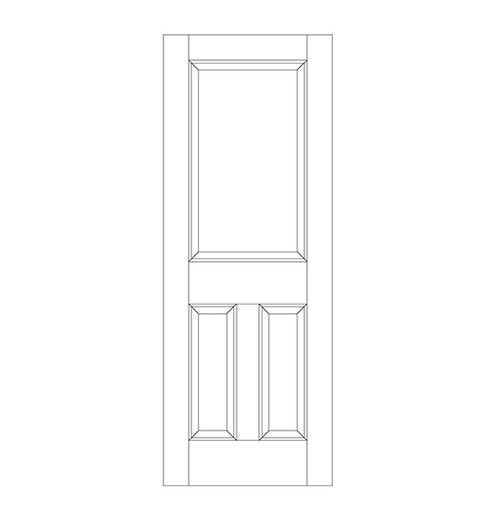 3-Panel Wood Door (DR03040-P1)