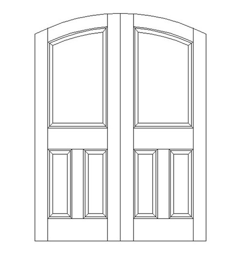 3-Panel Wood Door (DR3560CA)
