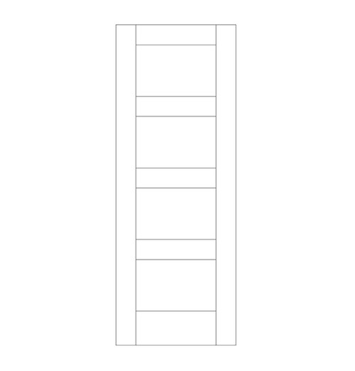 Flat Panel Wood Door (DR04000-P2)