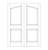 2-Panel Wood Door (DR2100CA)
