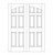 6-Panel Wood Door (DR06111-P2)