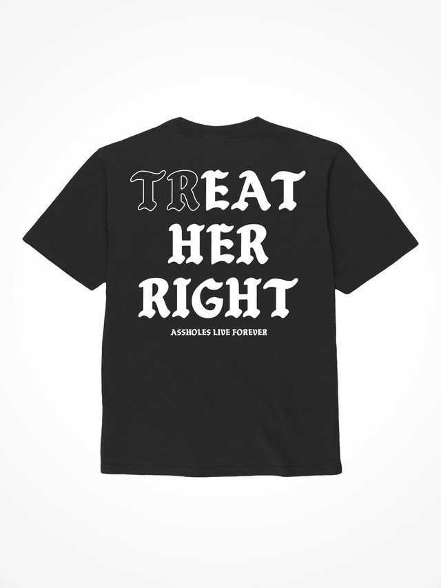 Treat Her Right Medieval - Black T-Shirt