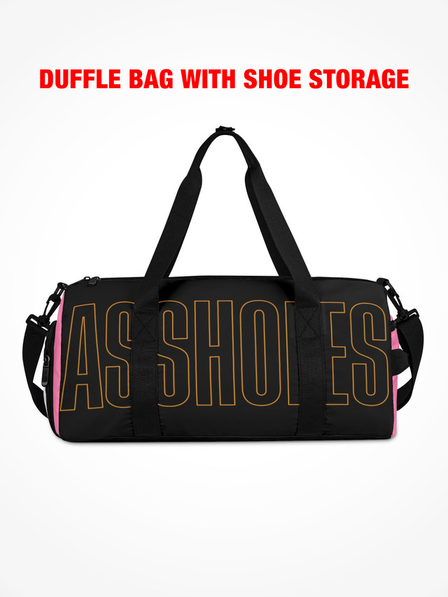 Duffle Bag - ASSHOLES PINK OUTLINE