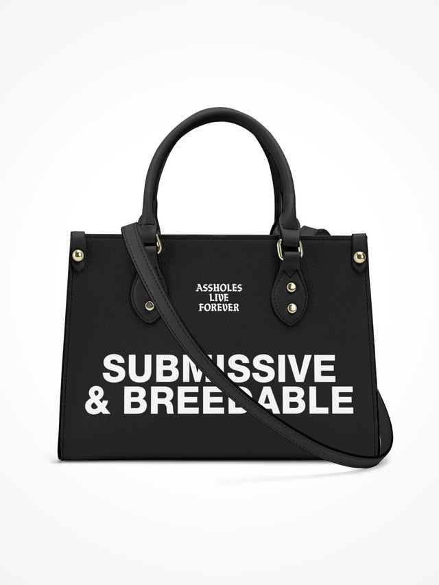 Handbag With Strap - SUBMISSIVE BLACK