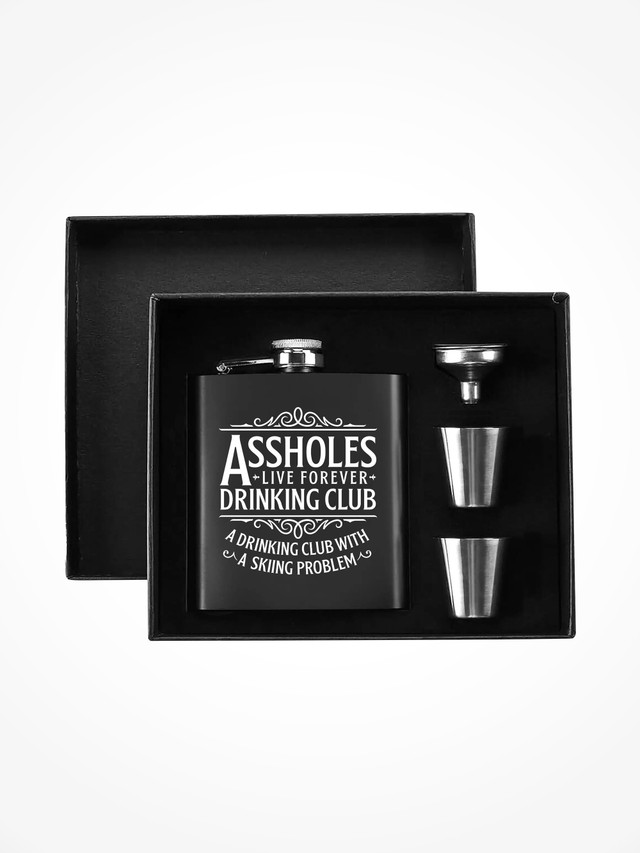 Flask Box Set - ASSHOLES DRINKING CLUB